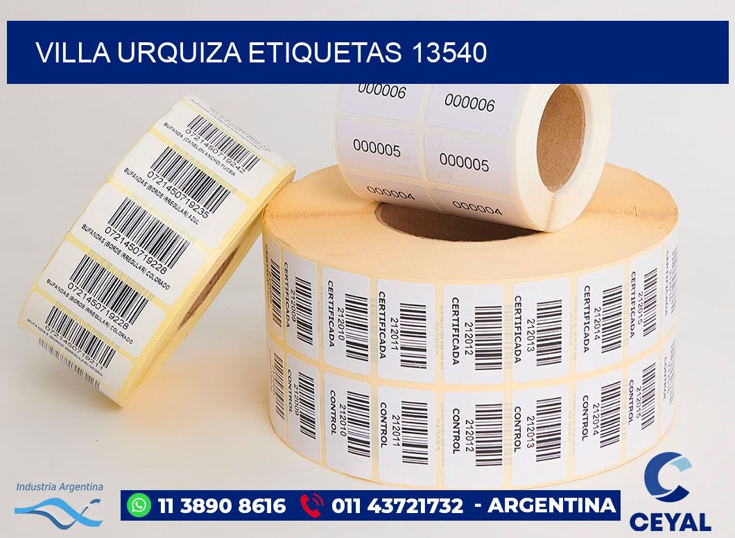 Villa Urquiza etiquetas 13540
