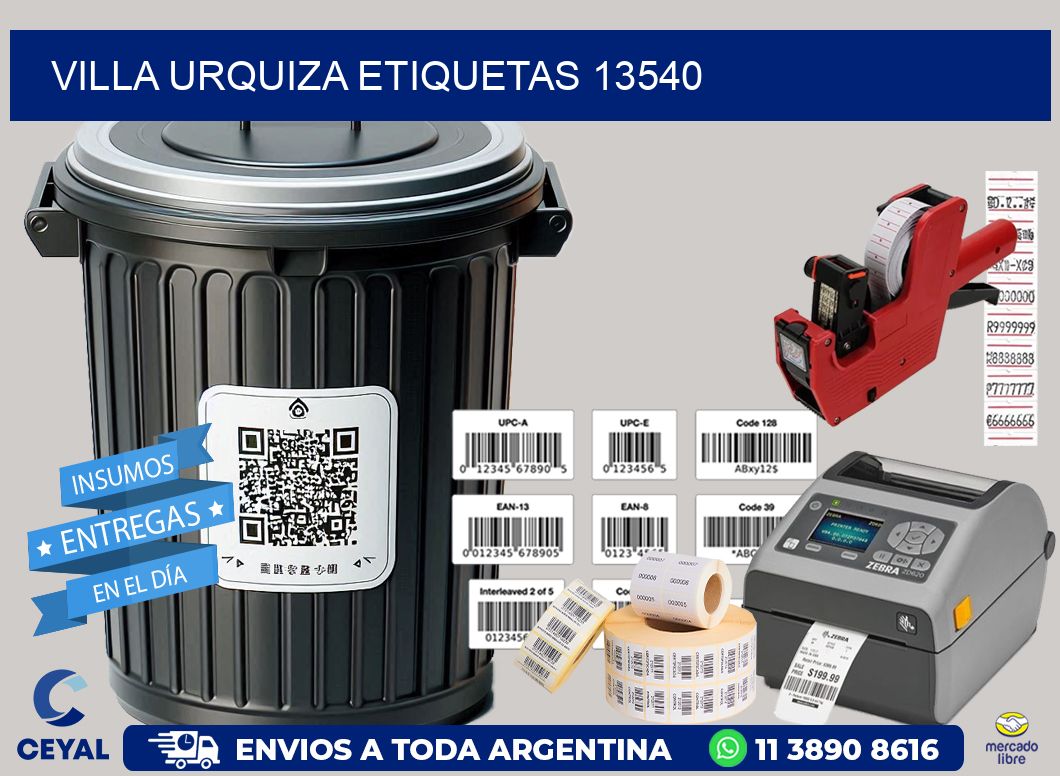 Villa Urquiza etiquetas 13540