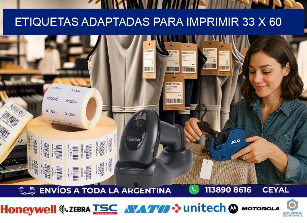 etiquetas adaptadas para imprimir 33 x 60