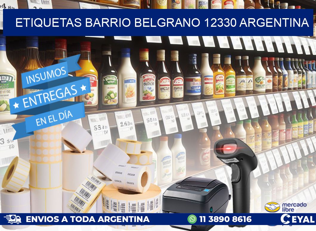 etiquetas barrio belgrano 12330 argentina