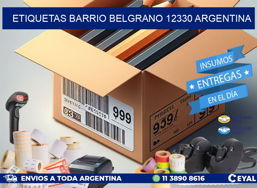 etiquetas barrio belgrano 12330 argentina