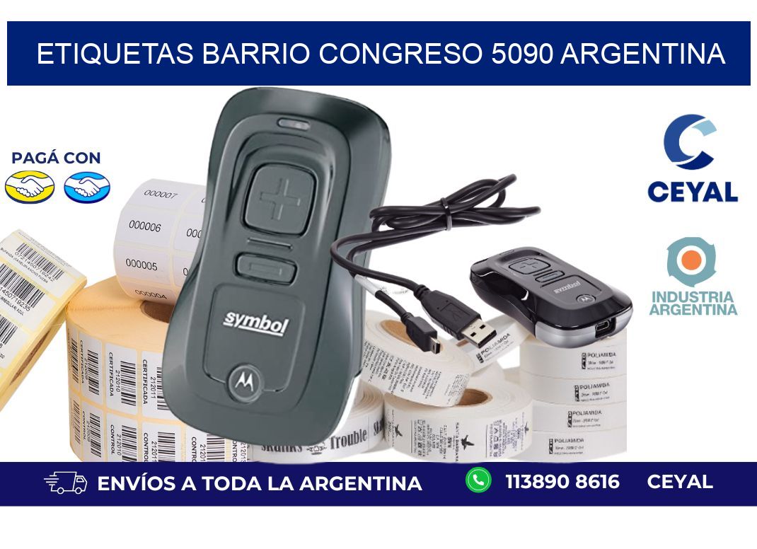 etiquetas barrio congreso 5090 argentina