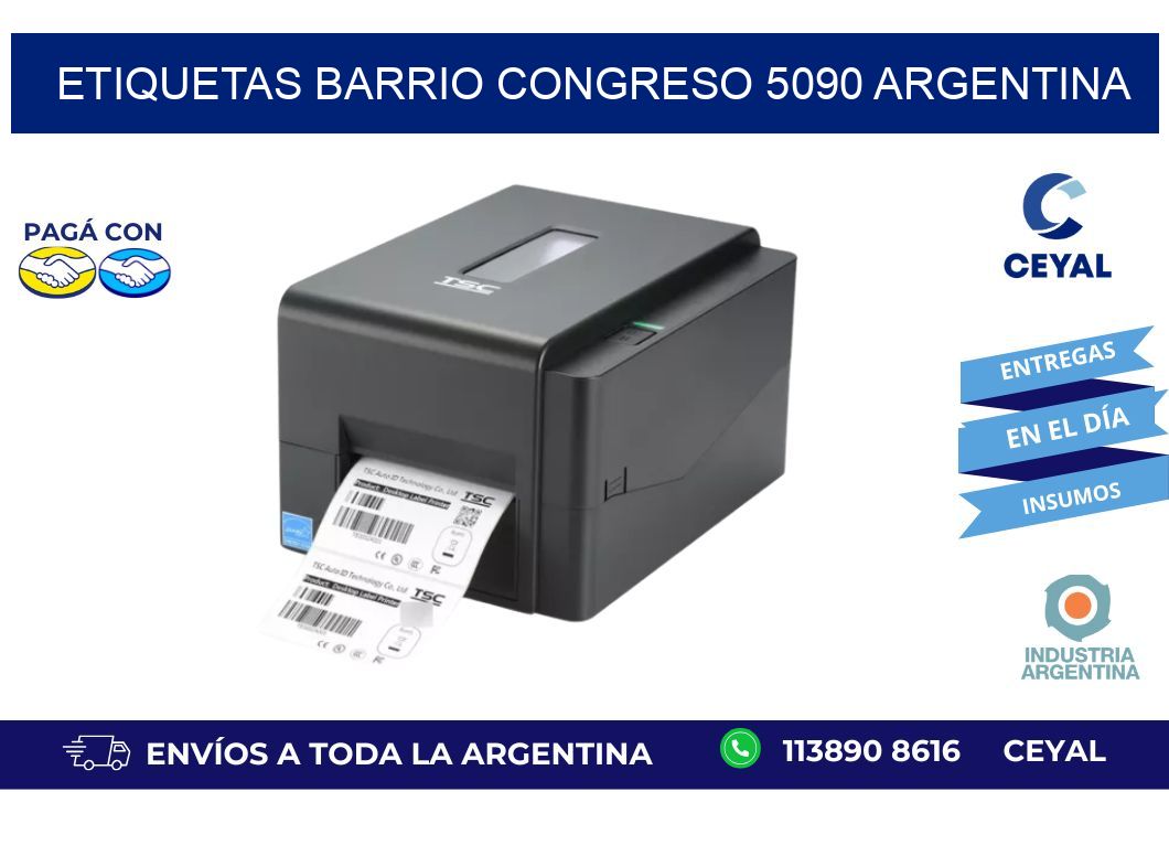 etiquetas barrio congreso 5090 argentina