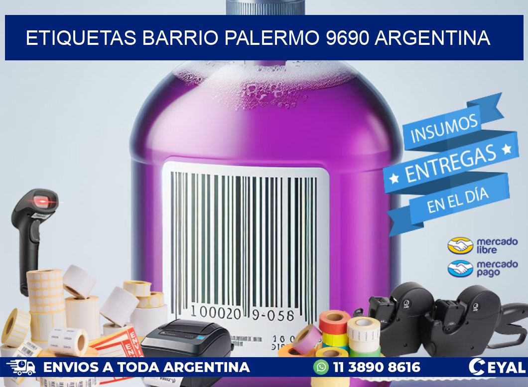 etiquetas barrio palermo 9690 argentina