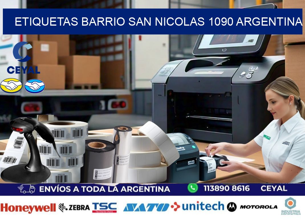 etiquetas barrio san nicolas 1090 argentina