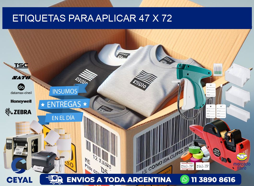 etiquetas para aplicar 47 x 72