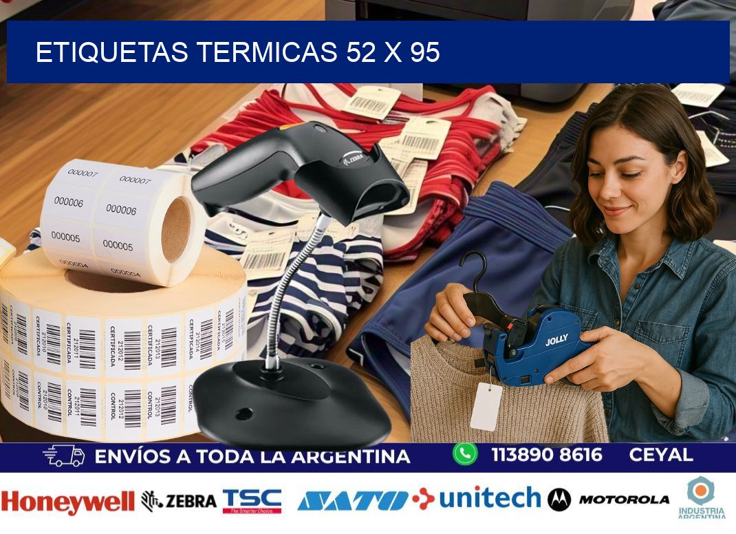 etiquetas termicas 52 x 95