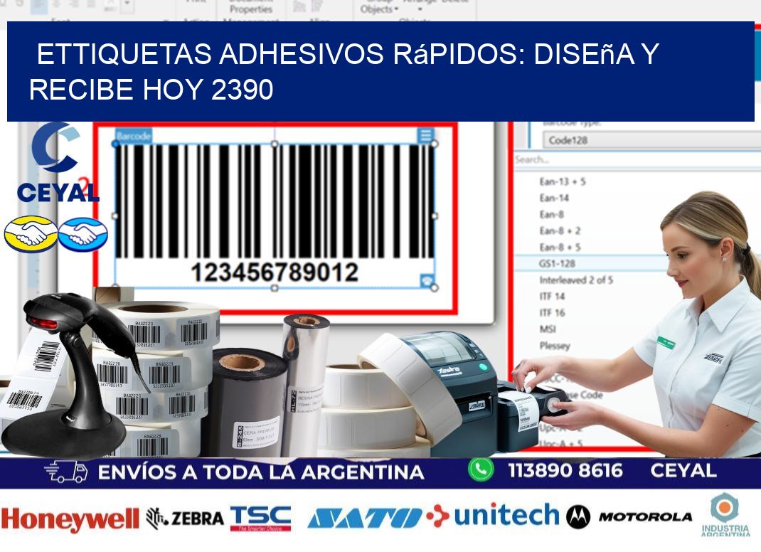 ettiquetas Adhesivos Rápidos: Diseña y Recibe Hoy 2390