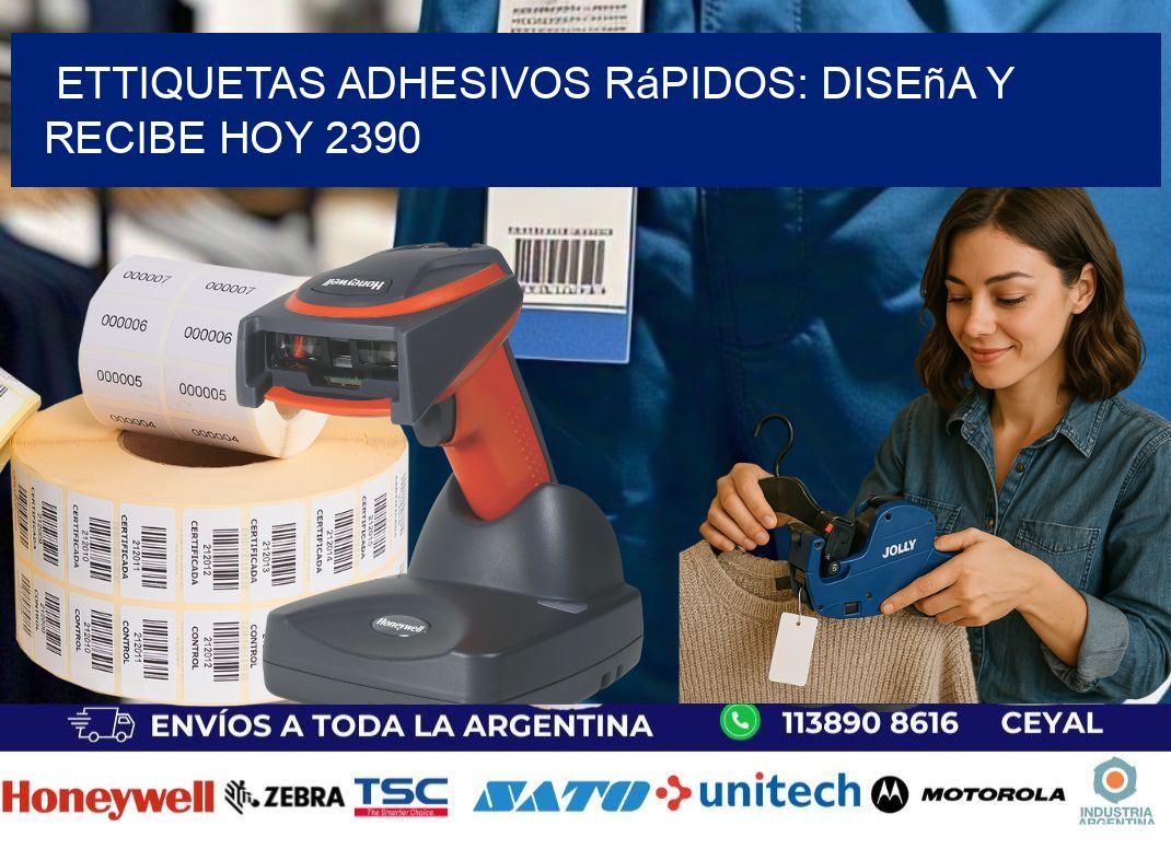 ettiquetas Adhesivos Rápidos: Diseña y Recibe Hoy 2390