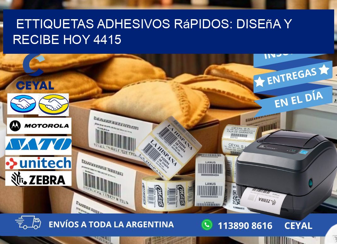ettiquetas Adhesivos Rápidos: Diseña y Recibe Hoy 4415