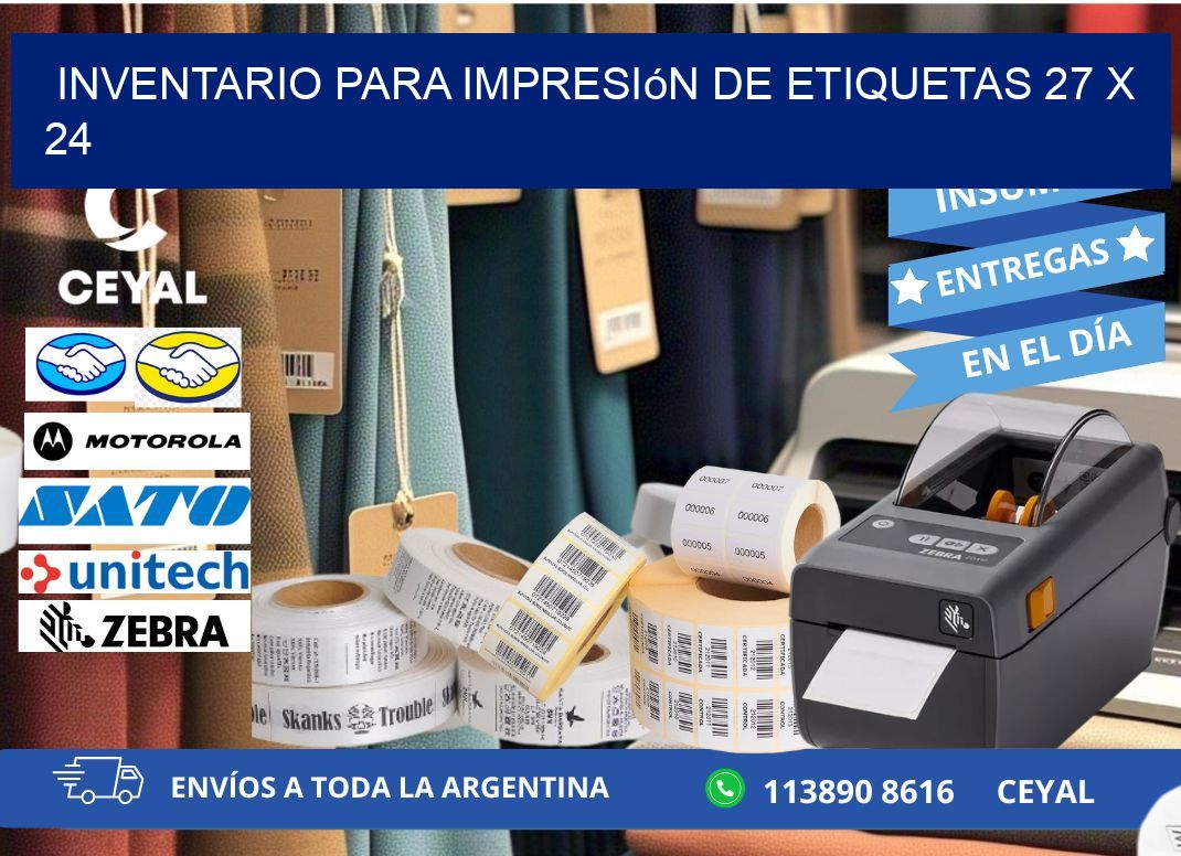 inventario para impresión de etiquetas 27 x 24