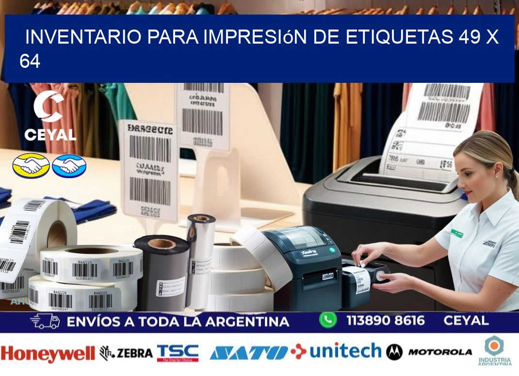 inventario para impresión de etiquetas 49 x 64
