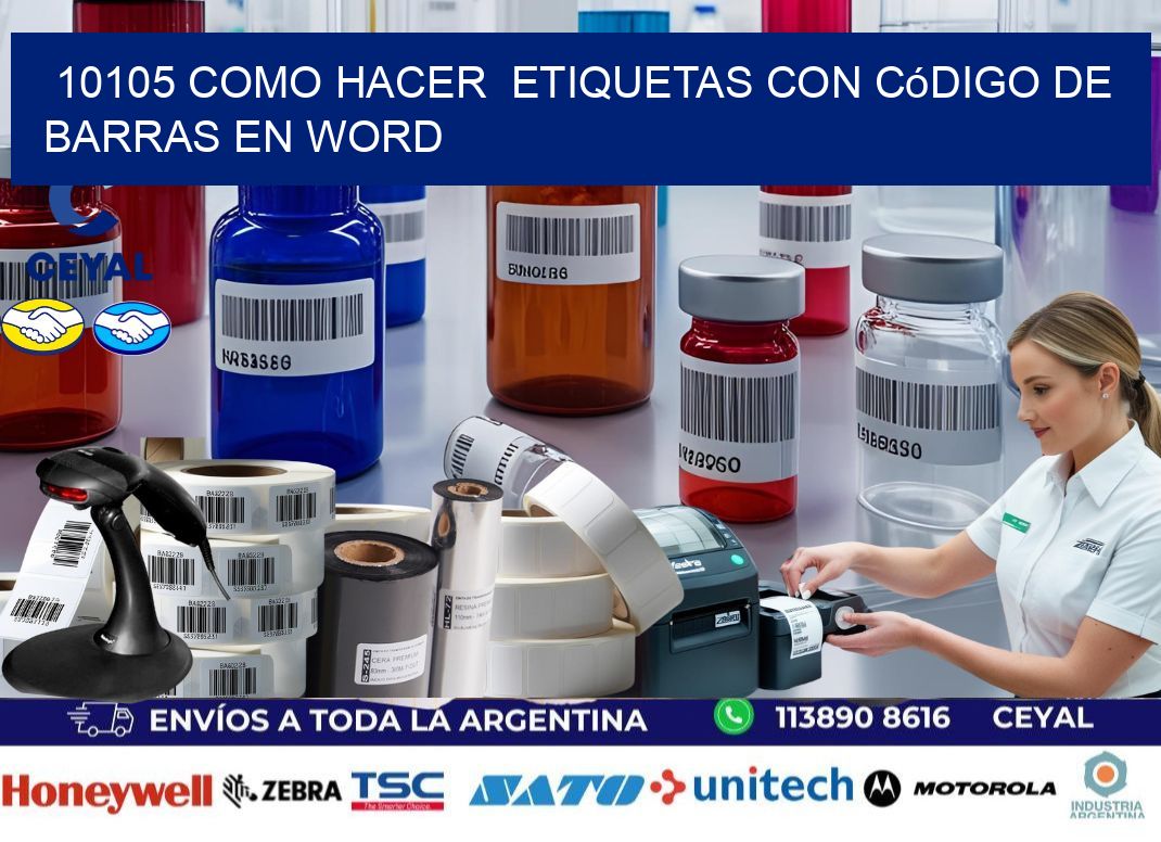 10105 Como hacer  etiquetas con código de barras en Word