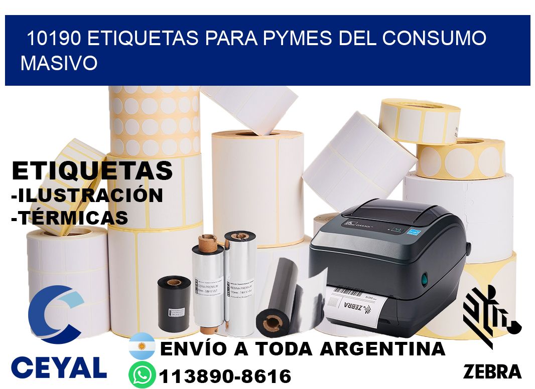 10190 Etiquetas para pymes del consumo masivo