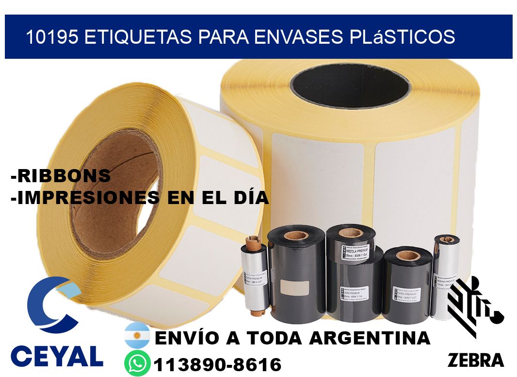 10195 Etiquetas para envases plásticos