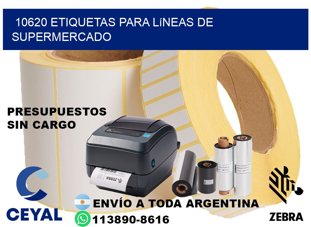 10620 Etiquetas para líneas de supermercado