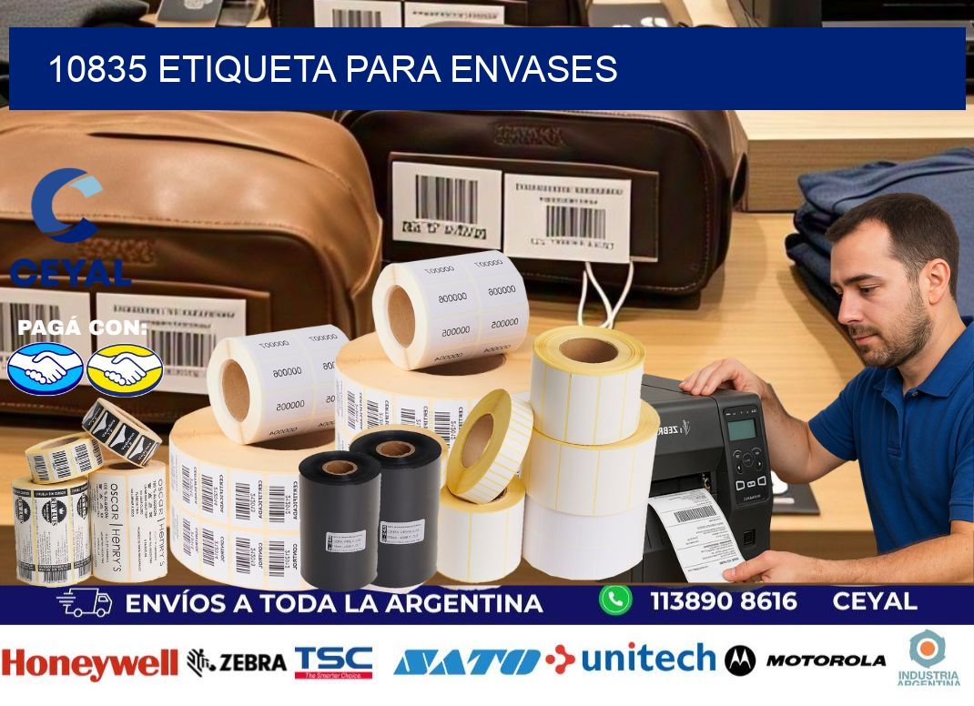 10835 Etiqueta para envases