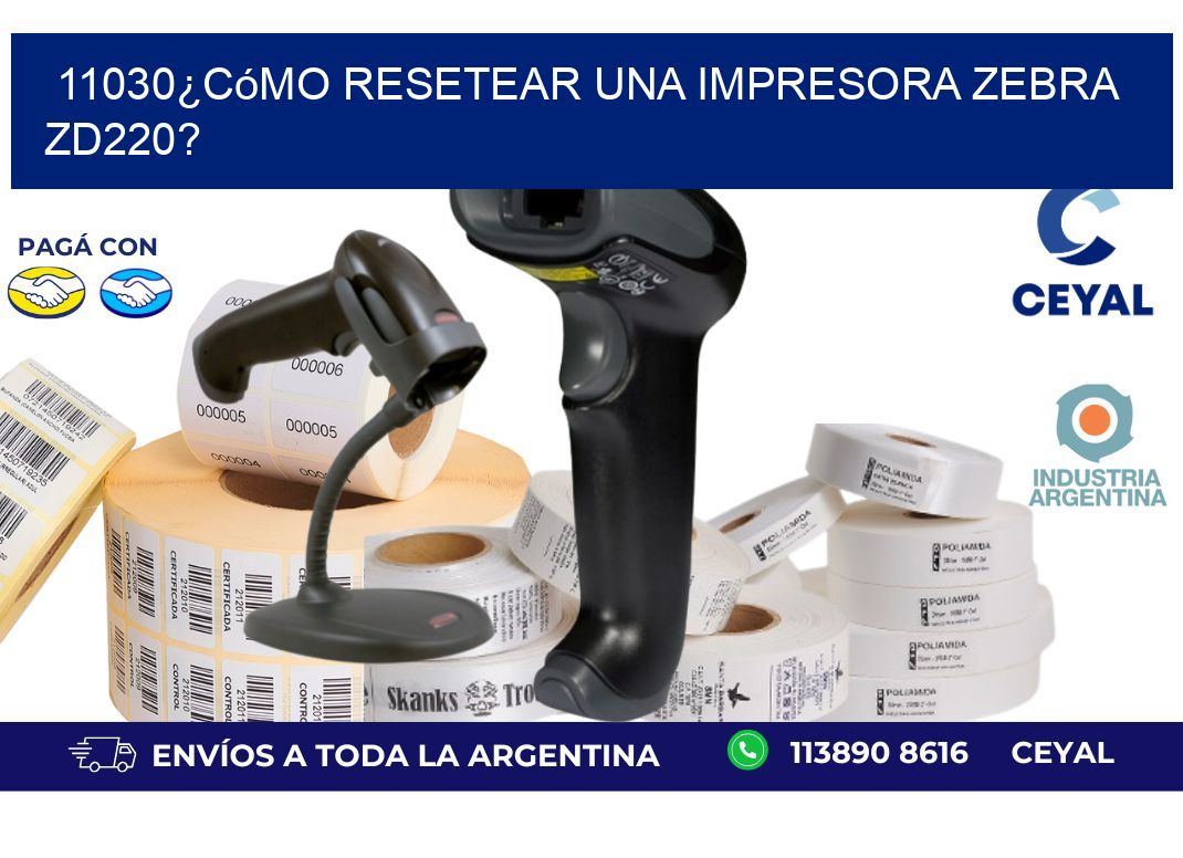 11030¿Cómo resetear una impresora Zebra ZD220?
