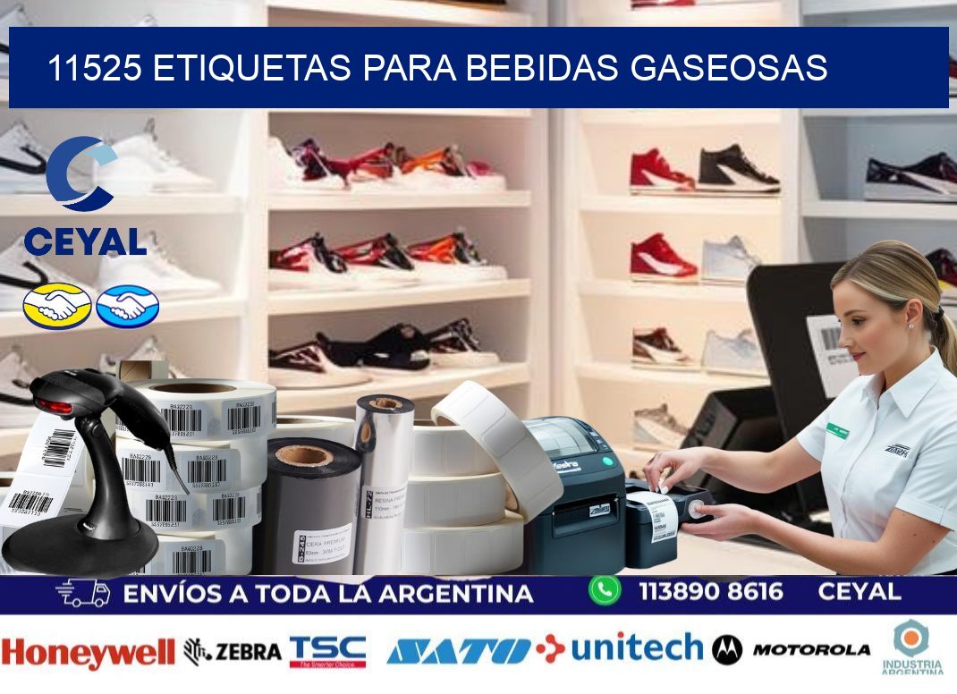 11525 Etiquetas para bebidas gaseosas