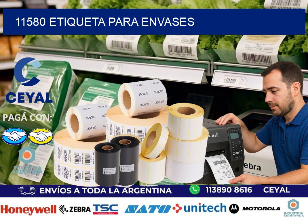 11580 Etiqueta para envases