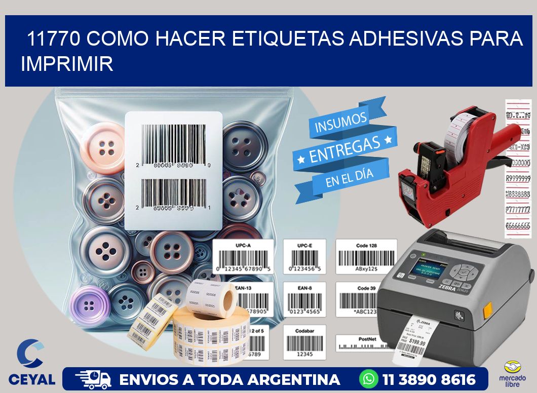 11770 Como hacer etiquetas adhesivas para imprimir