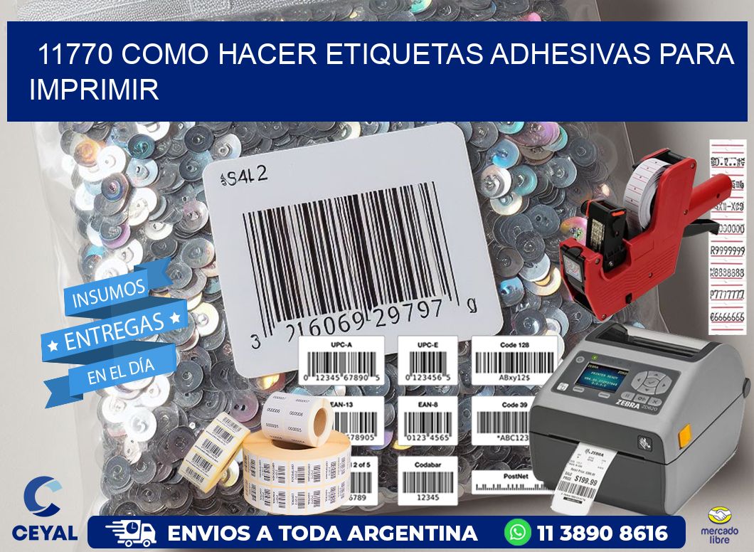 11770 Como hacer etiquetas adhesivas para imprimir