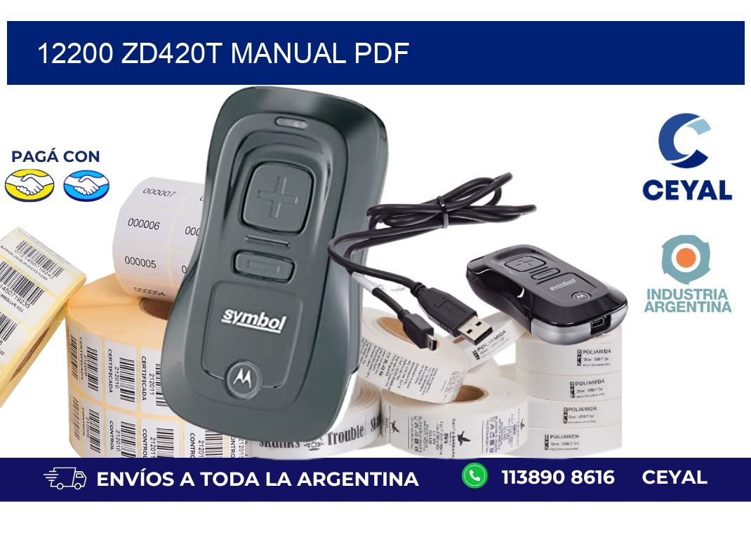 12200 ZD420t manual PDF