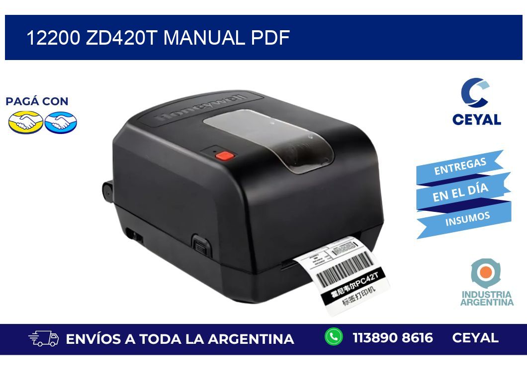 12200 ZD420t manual PDF