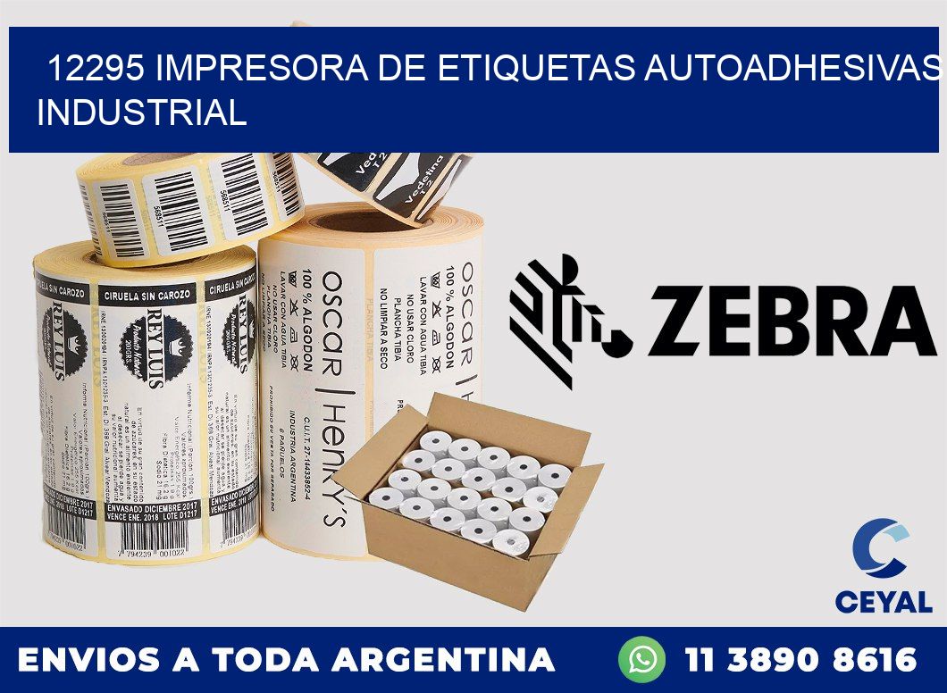 12295 Impresora de etiquetas autoadhesivas industrial