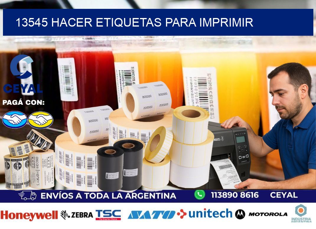 13545 Hacer etiquetas para imprimir