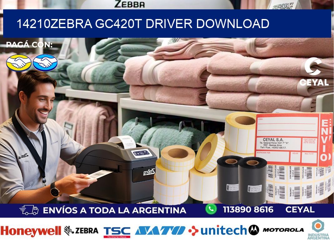 14210Zebra GC420t driver download