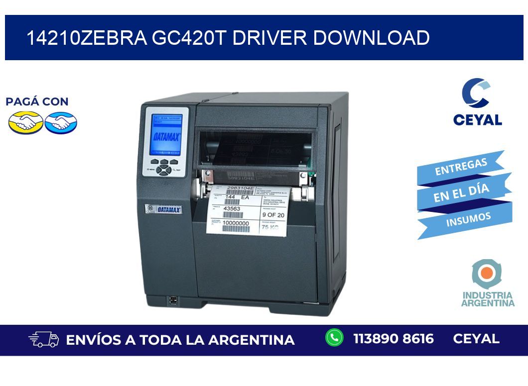 14210Zebra GC420t driver download