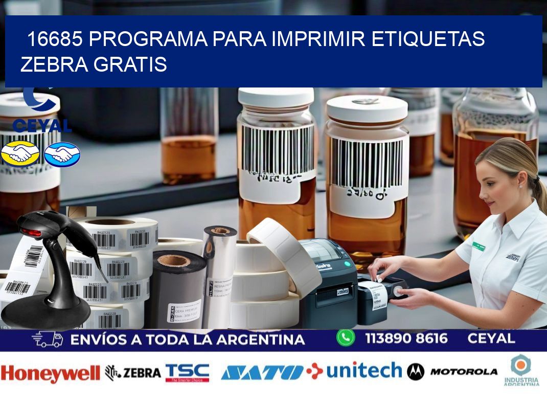16685 Programa para imprimir etiquetas Zebra gratis