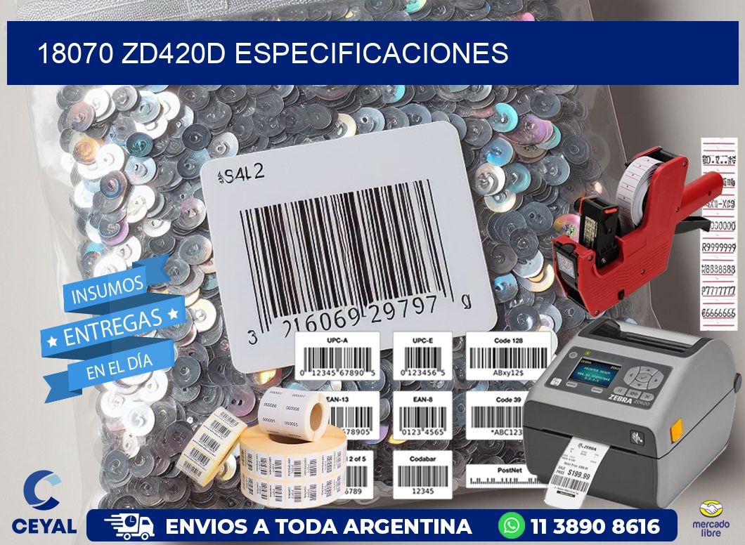 18070 ZD420d especificaciones