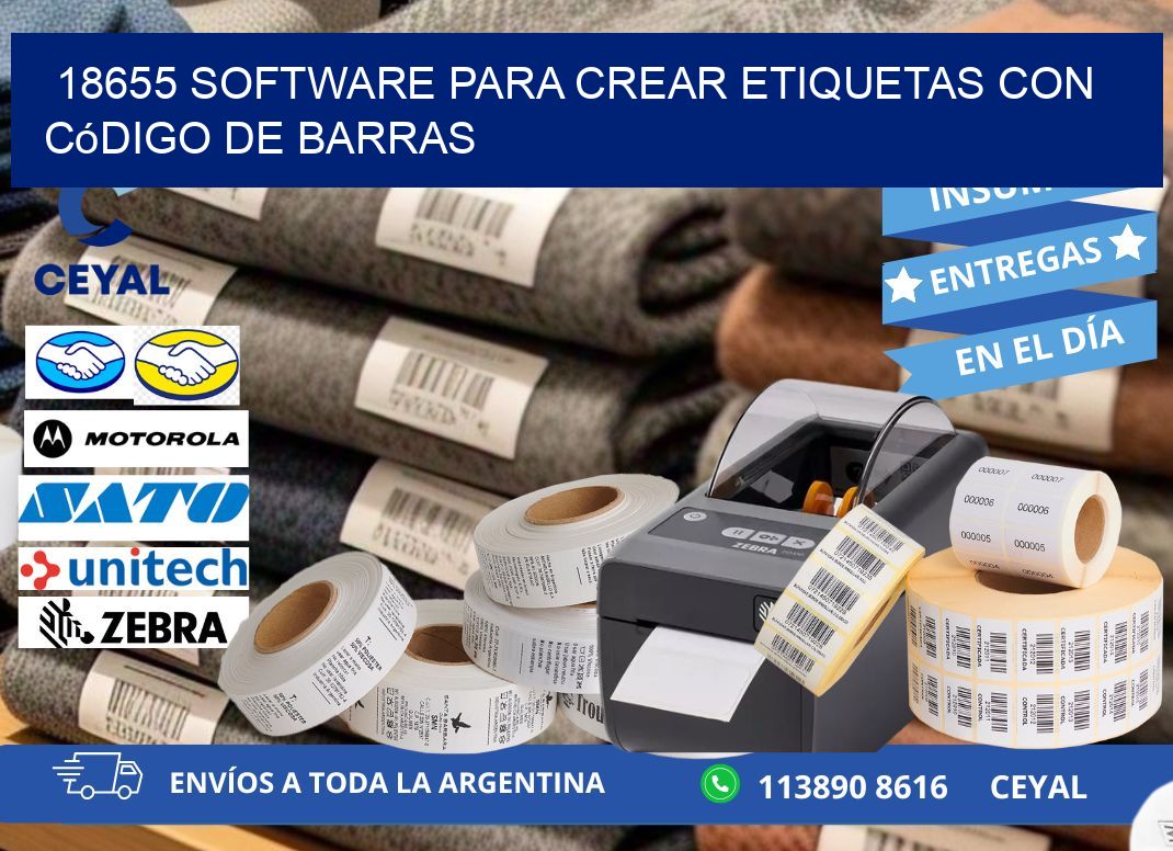 18655 Software para crear etiquetas con código de barras