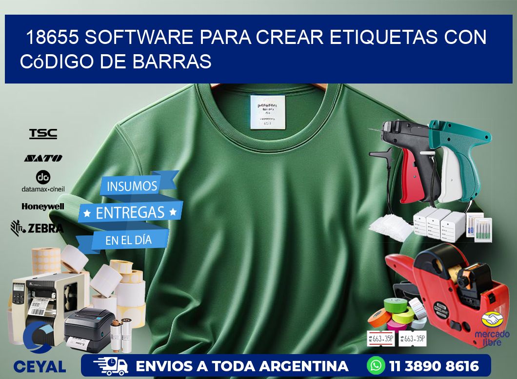 18655 Software para crear etiquetas con código de barras