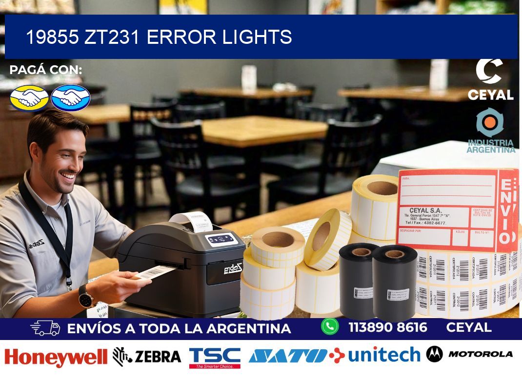 19855 ZT231 error lights