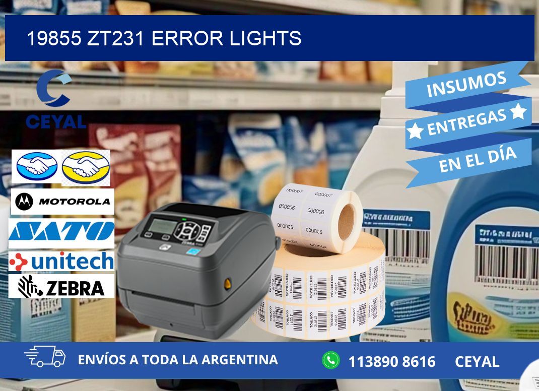 19855 ZT231 error lights