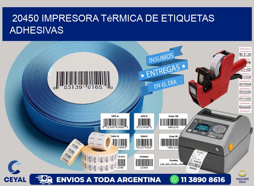 20450 Impresora térmica de etiquetas adhesivas