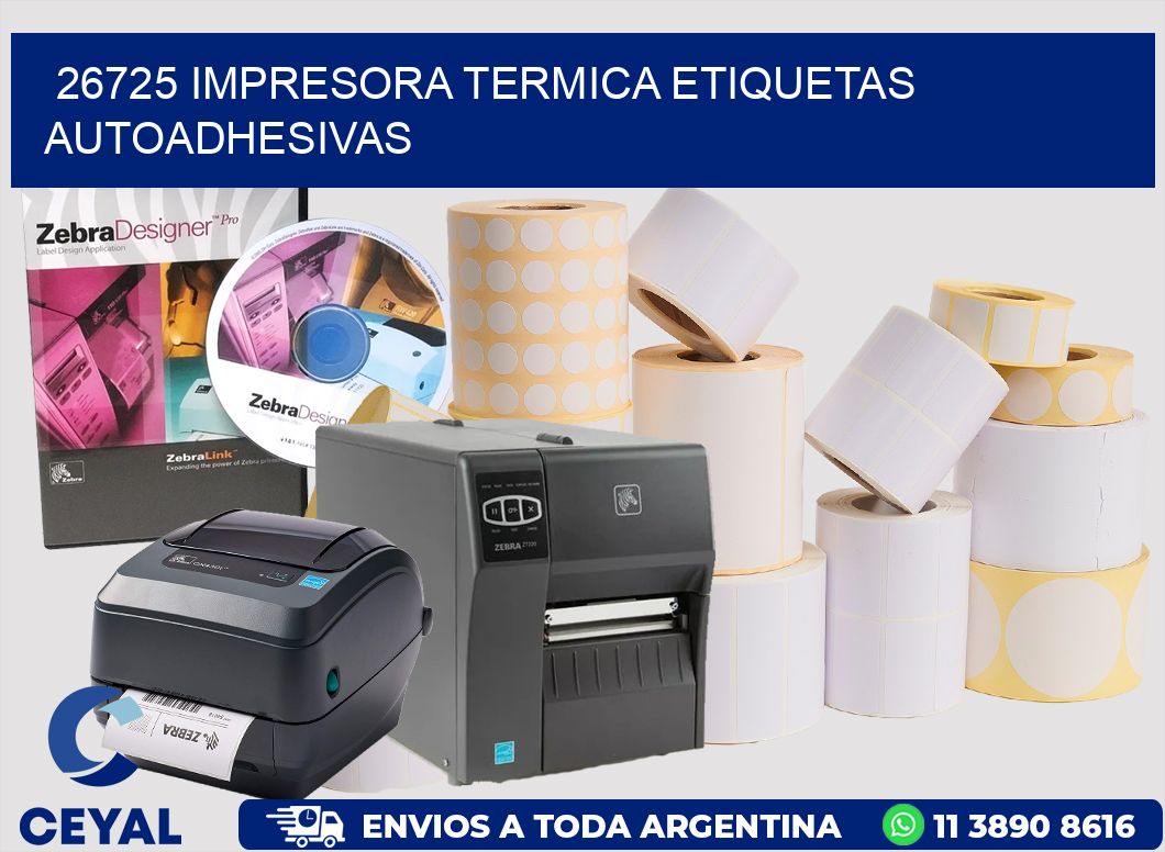 26725 Impresora termica etiquetas autoadhesivas