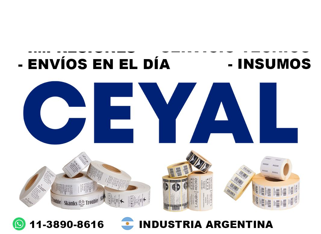 290 Etiquetas reciclables para consumo masivo