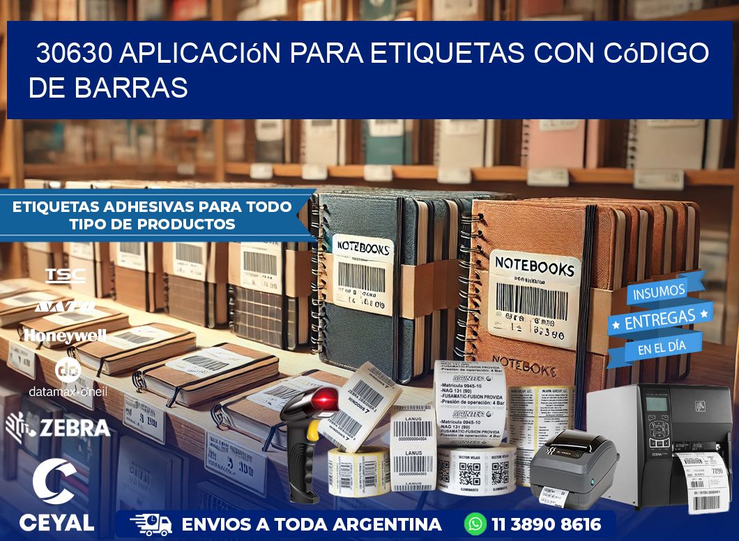 30630 Aplicación para etiquetas con código de barras