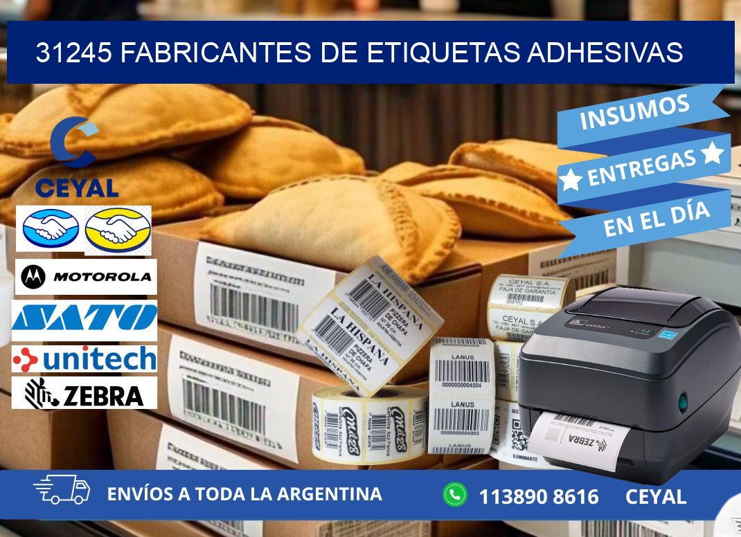31245 Fabricantes de etiquetas adhesivas