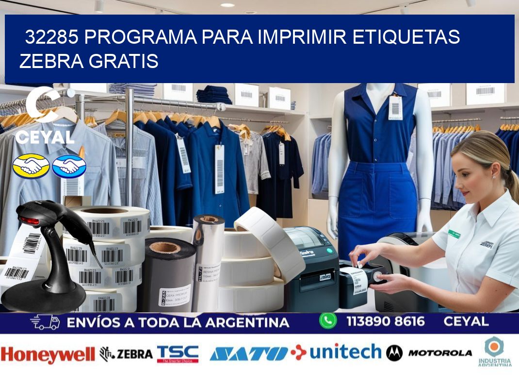32285 Programa para imprimir etiquetas Zebra gratis