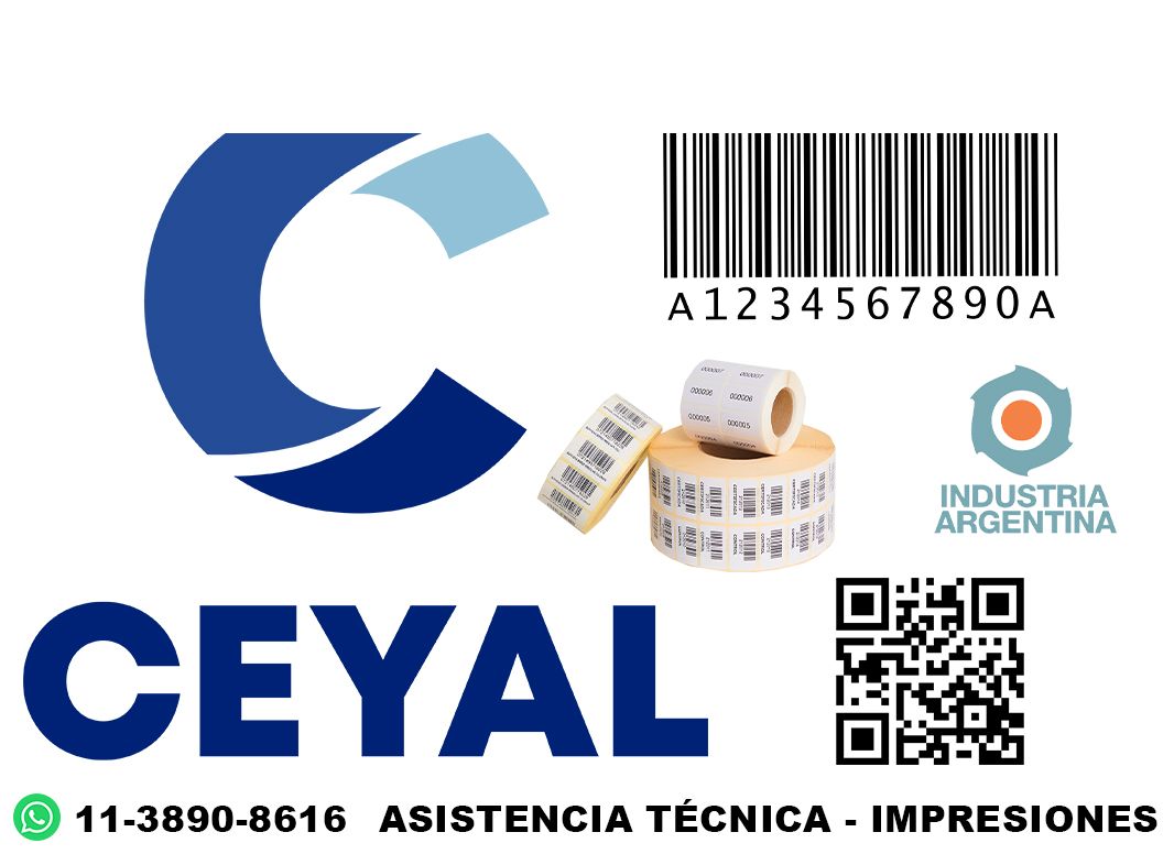 3745 Etiquetas con código de barras EAN