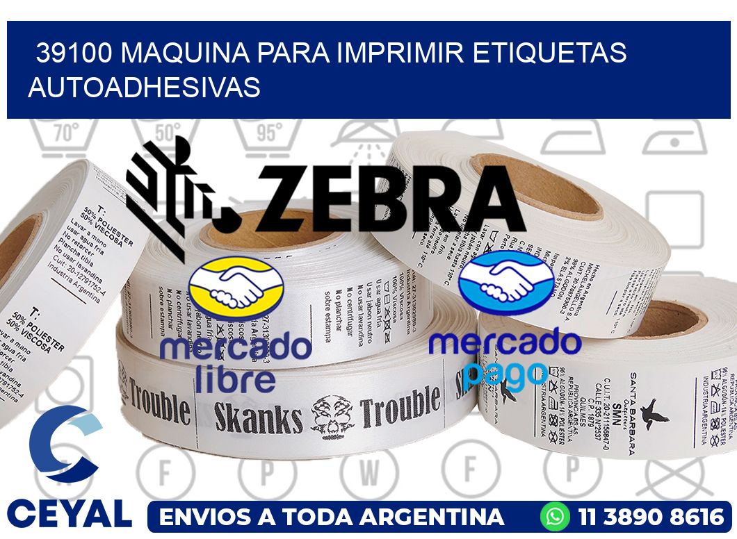 39100 maquina para imprimir etiquetas autoadhesivas
