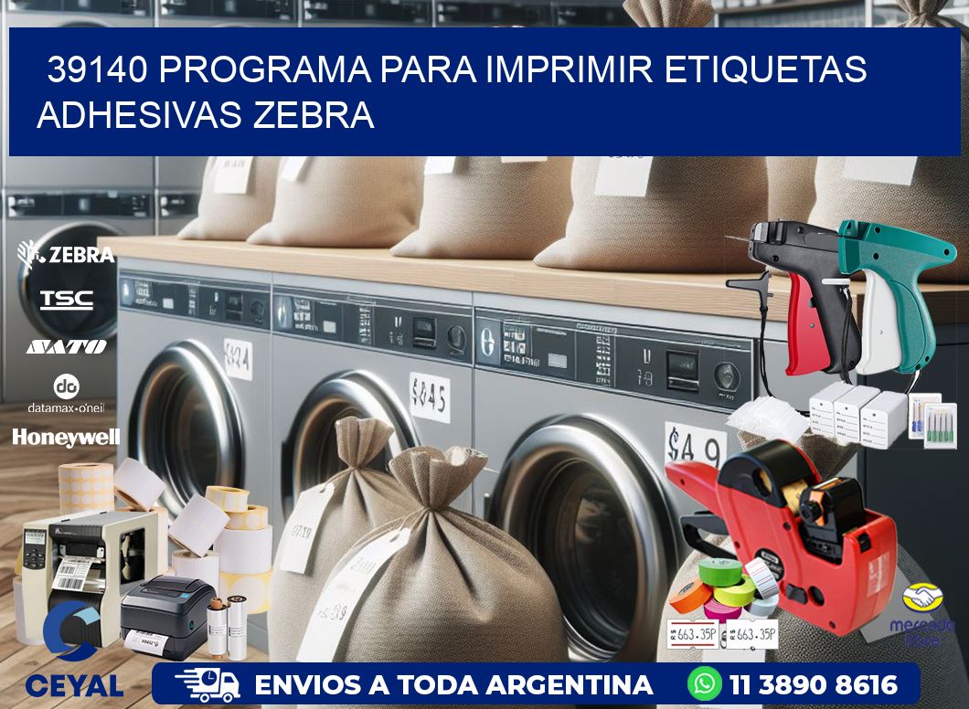 39140 Programa para imprimir etiquetas adhesivas zebra
