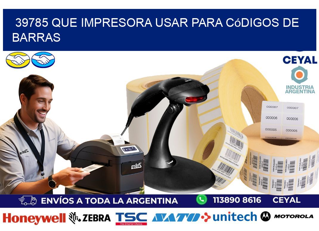 39785 Que impresora usar para códigos de barras