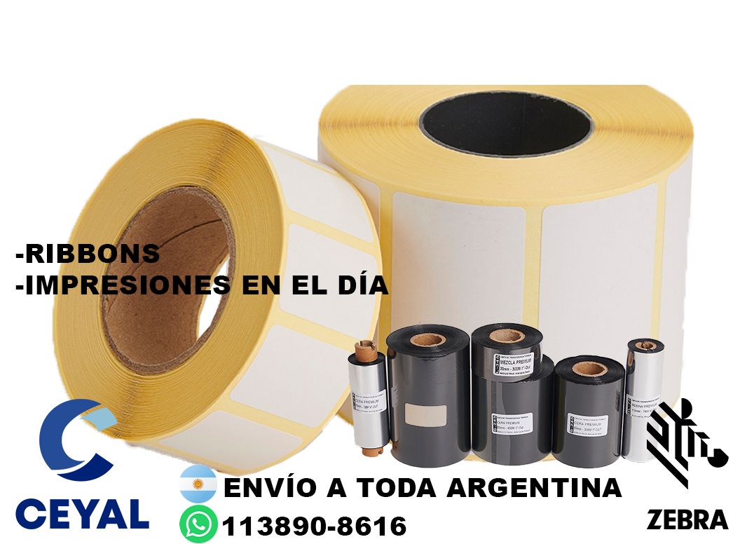 4 cajas de etiquetas 25 x 90