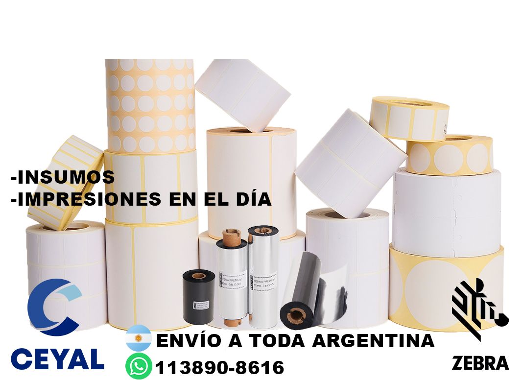 4 cajas de etiquetas 30 x 46